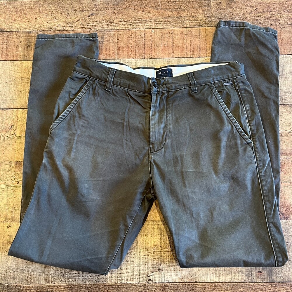 Industrie Brown Casual Chino Cotton Pants 30 x 32